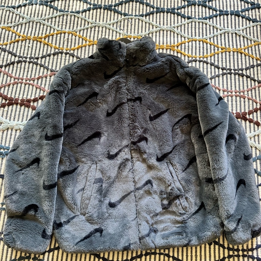 Faux fur jacket